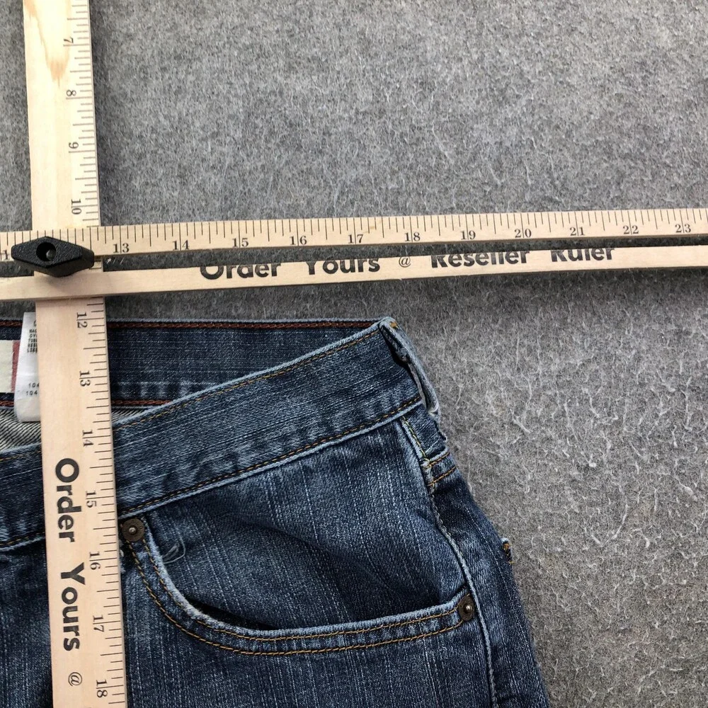 Levis 505 Jeans Mens 36x32 Blue Medium Wash Regular Straight Denim Pants Casual